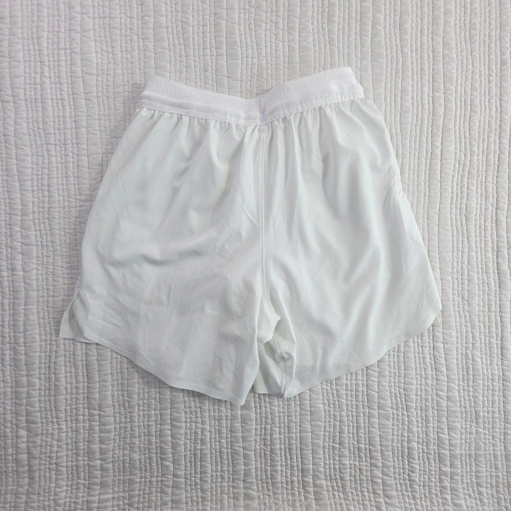 Under Armour Vanish Elite 2in1 Shorts Mens XS White Tech Pocket Gym NWT 6009869 - Picture 2 of 13